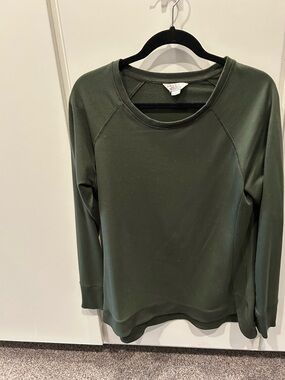 Danskin Olive Green Crewneck Sweatshirt